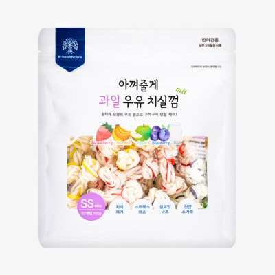 아껴줄게 혼합 과일 우유치실껌 SS 32개입